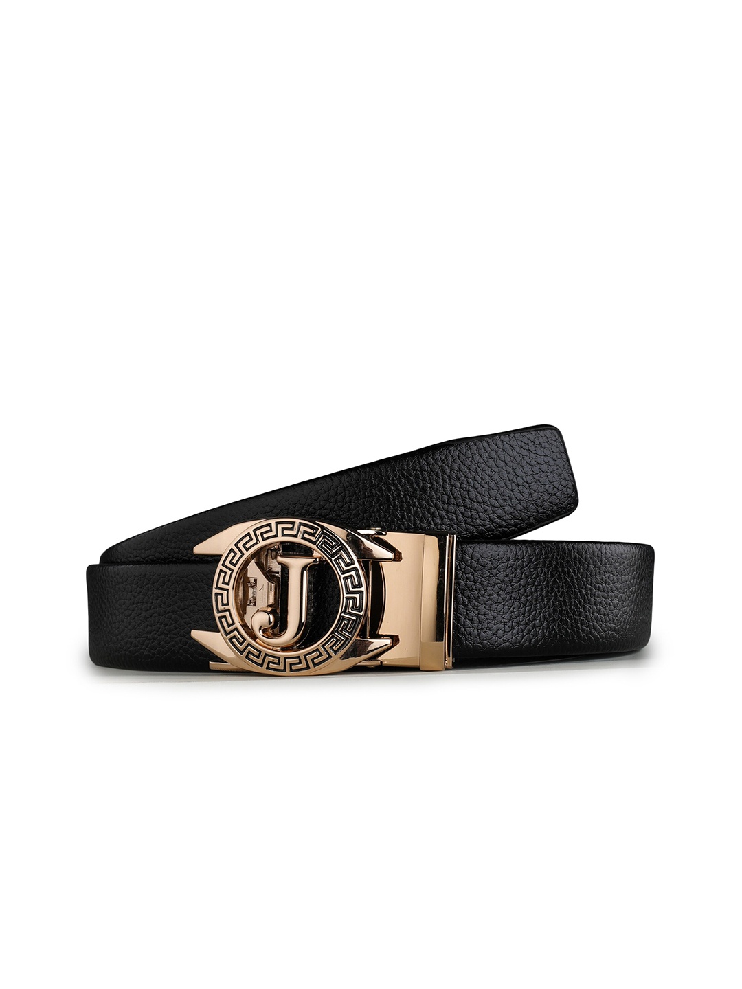 

Kastner Men Black & Gold-Toned Textured Belt