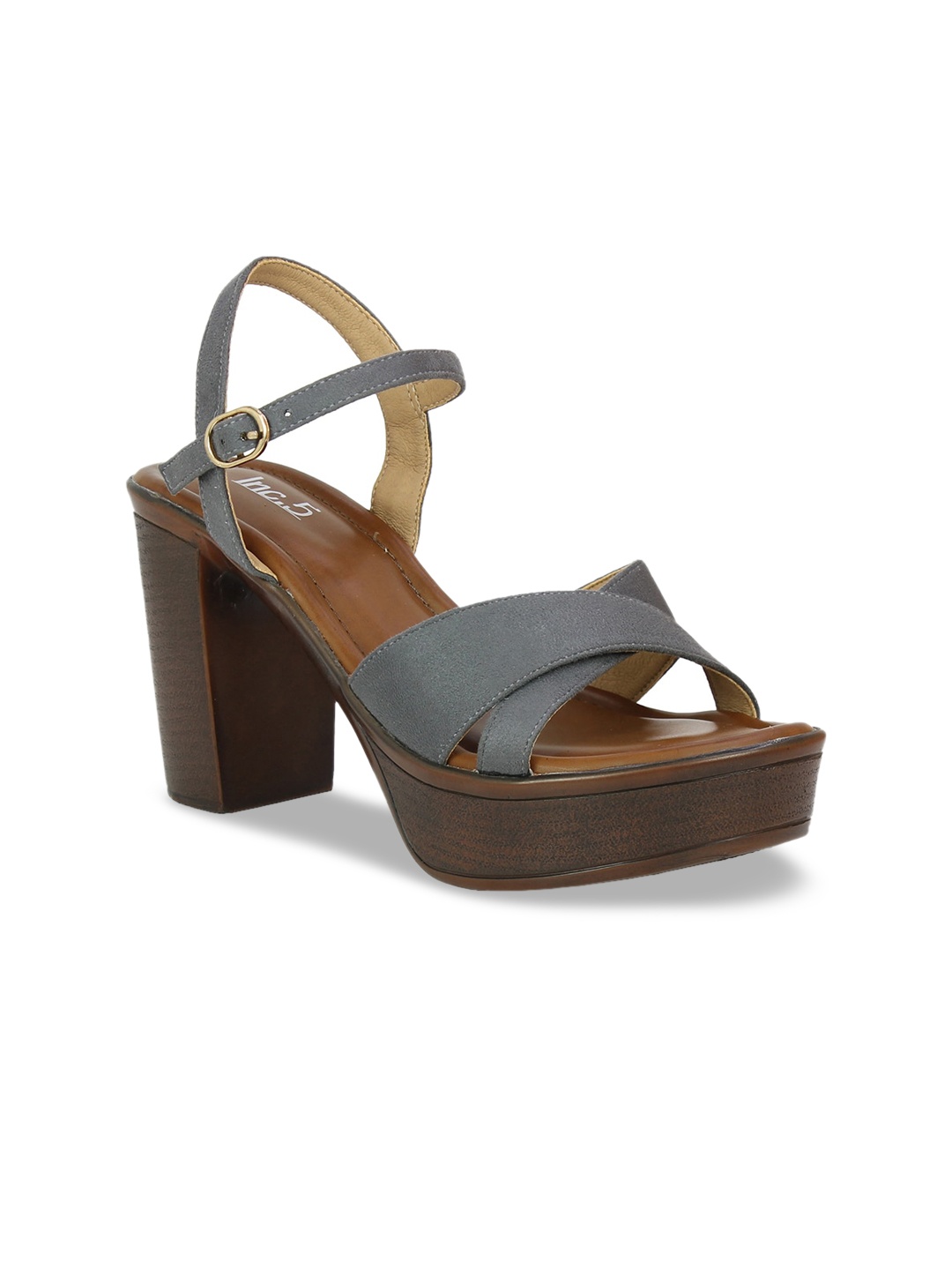 

Inc 5 Women Grey Solid Sandals