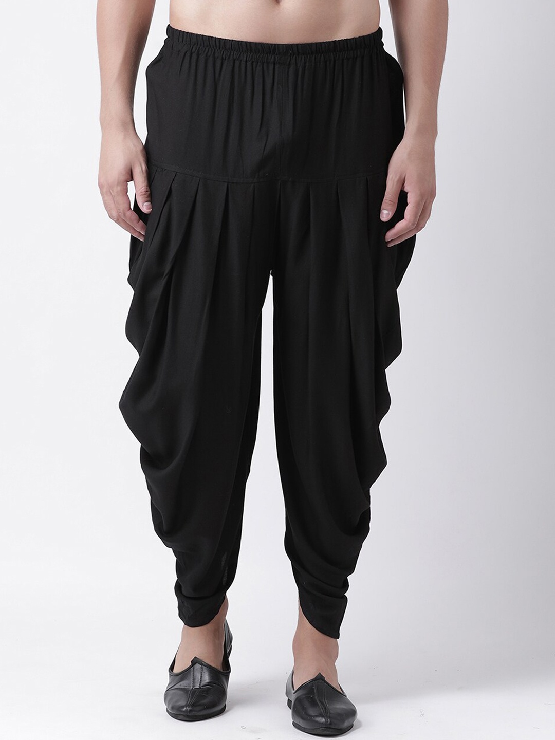 

DEYANN Men Black Solid Dhotis