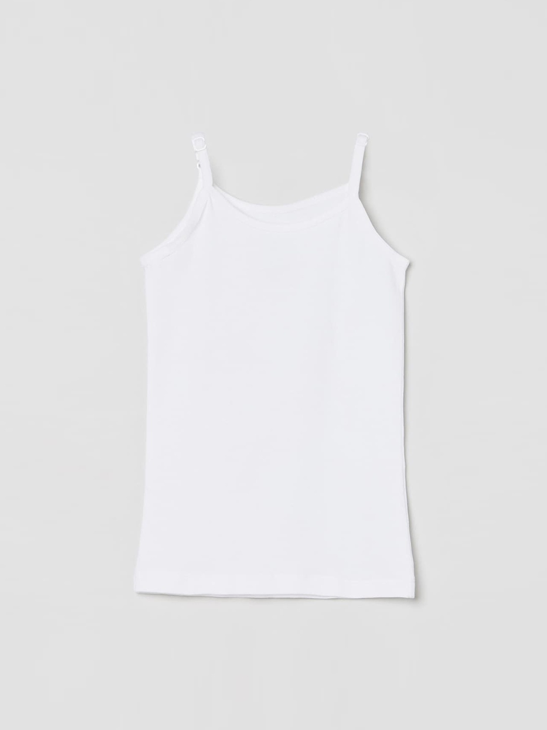 

max Girls Pack of 2 White Solid Camisoles