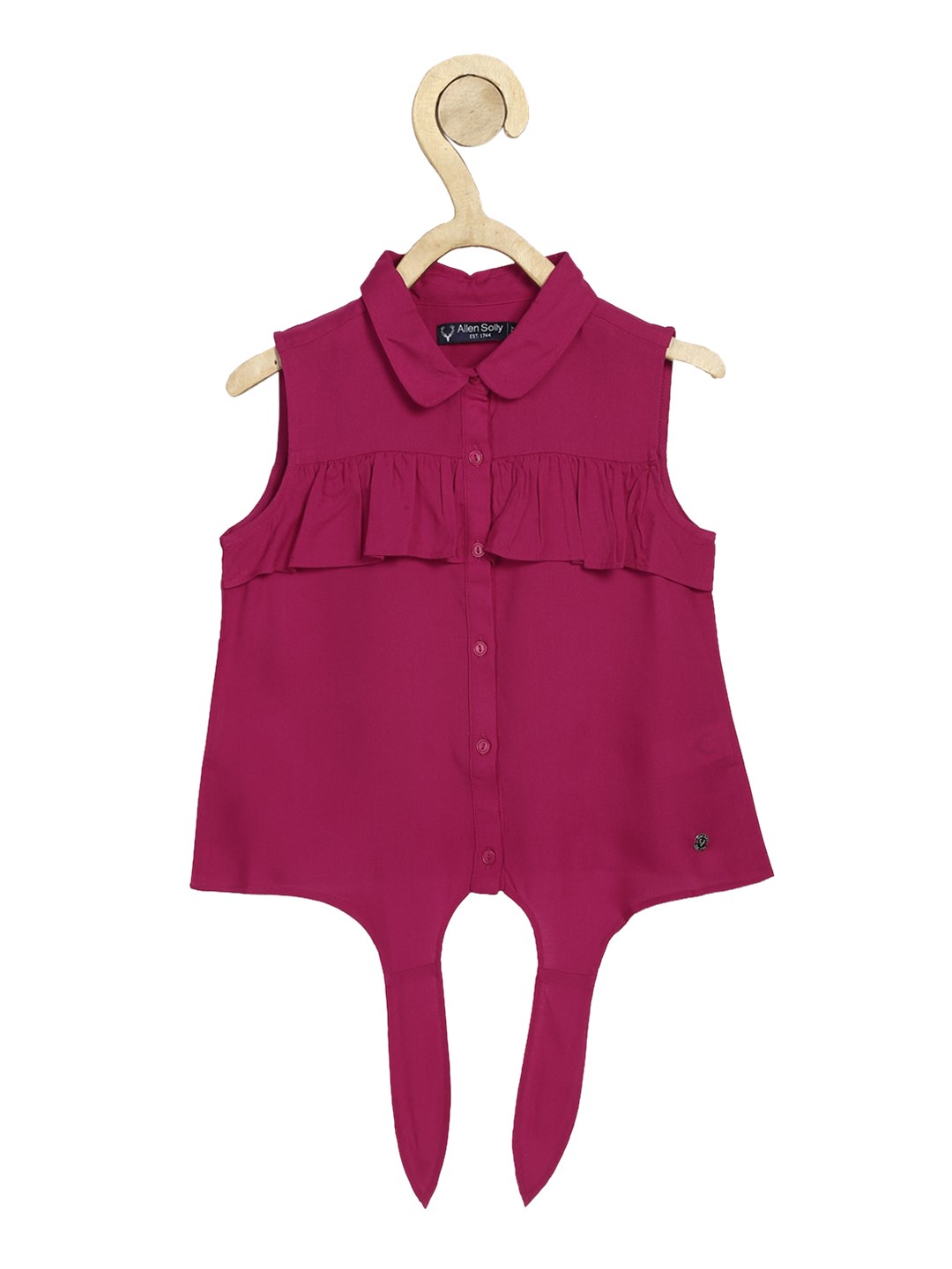 

Allen Solly Junior Pink Shirt Style Top