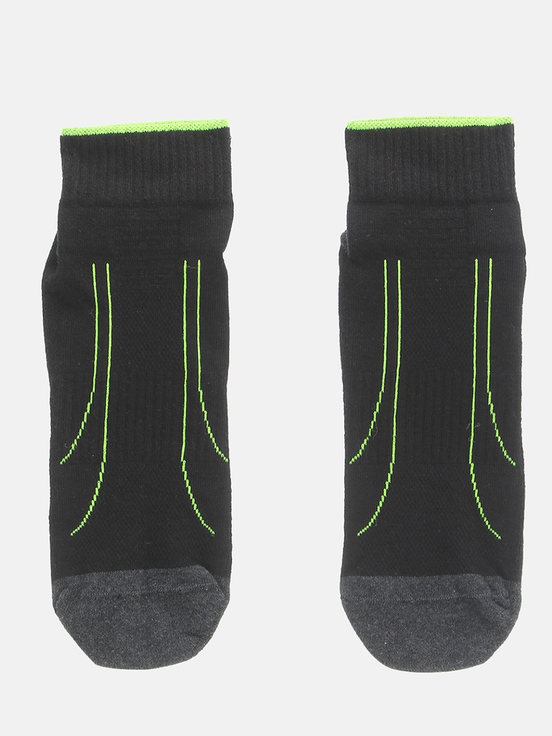 

Puma Unisex Pack Of 2 Charcoal Grey Solid Performance Train Quarter Ankle-Length Socks