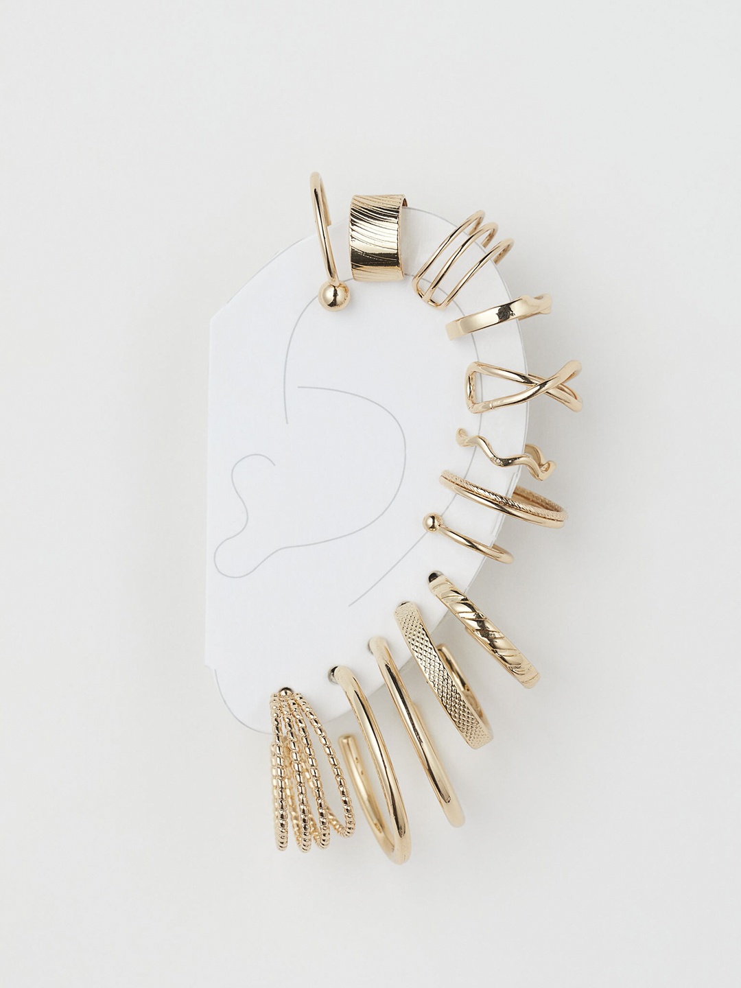 

H&M Earrings and Ear Cuffs, Gold