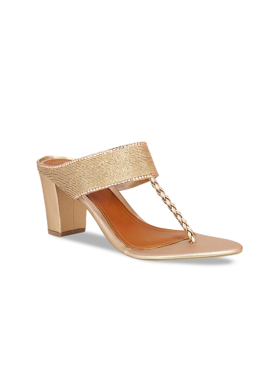 

Inc 5 Women Rose Gold Textured Sandals
