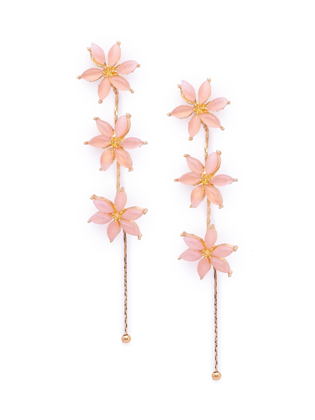 

Globus Gold-Toned Contemporary Drop Earrings