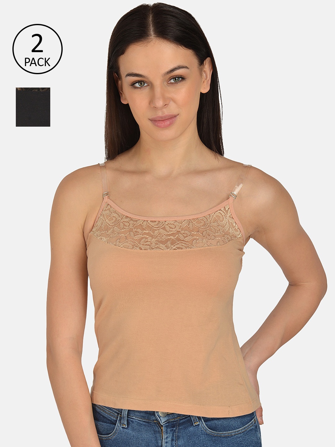 

mod & shy Women Pack of 2 Assorted Camisoles