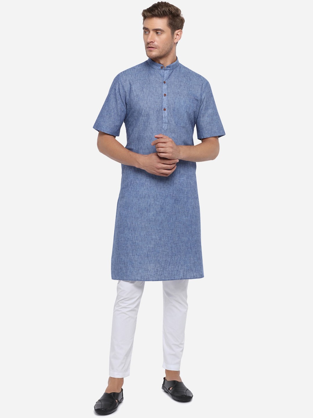 

Modi Kurta Men Blue Kurtas