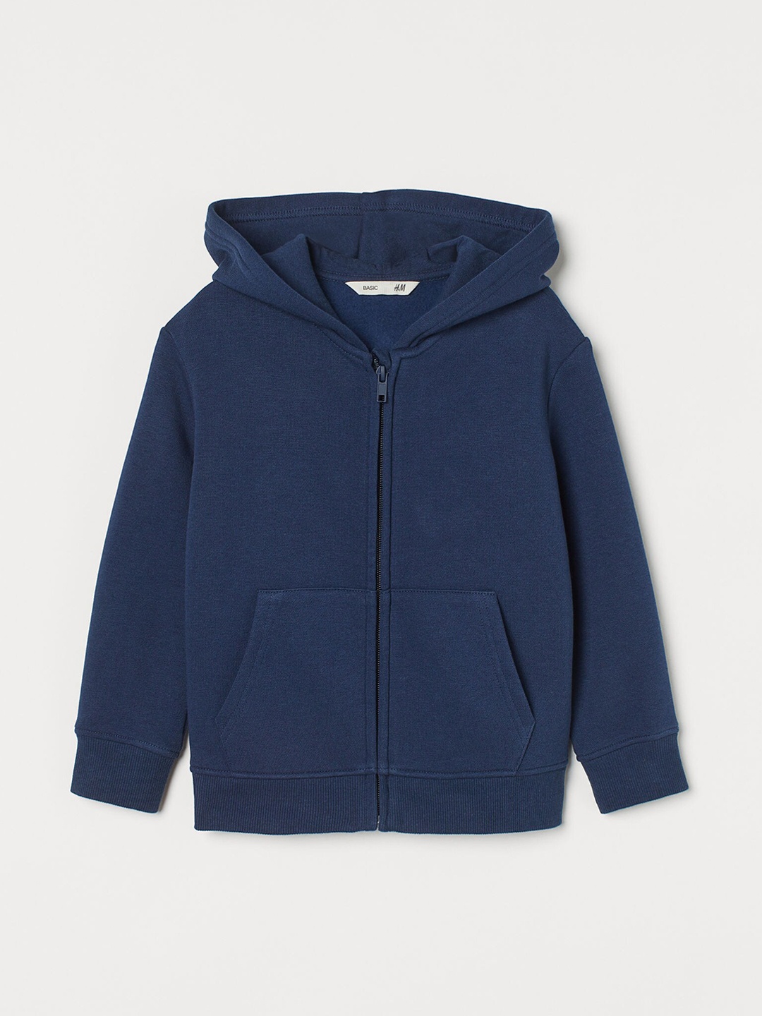 

H&M Boys Blue Solid Zip Through Hoodie