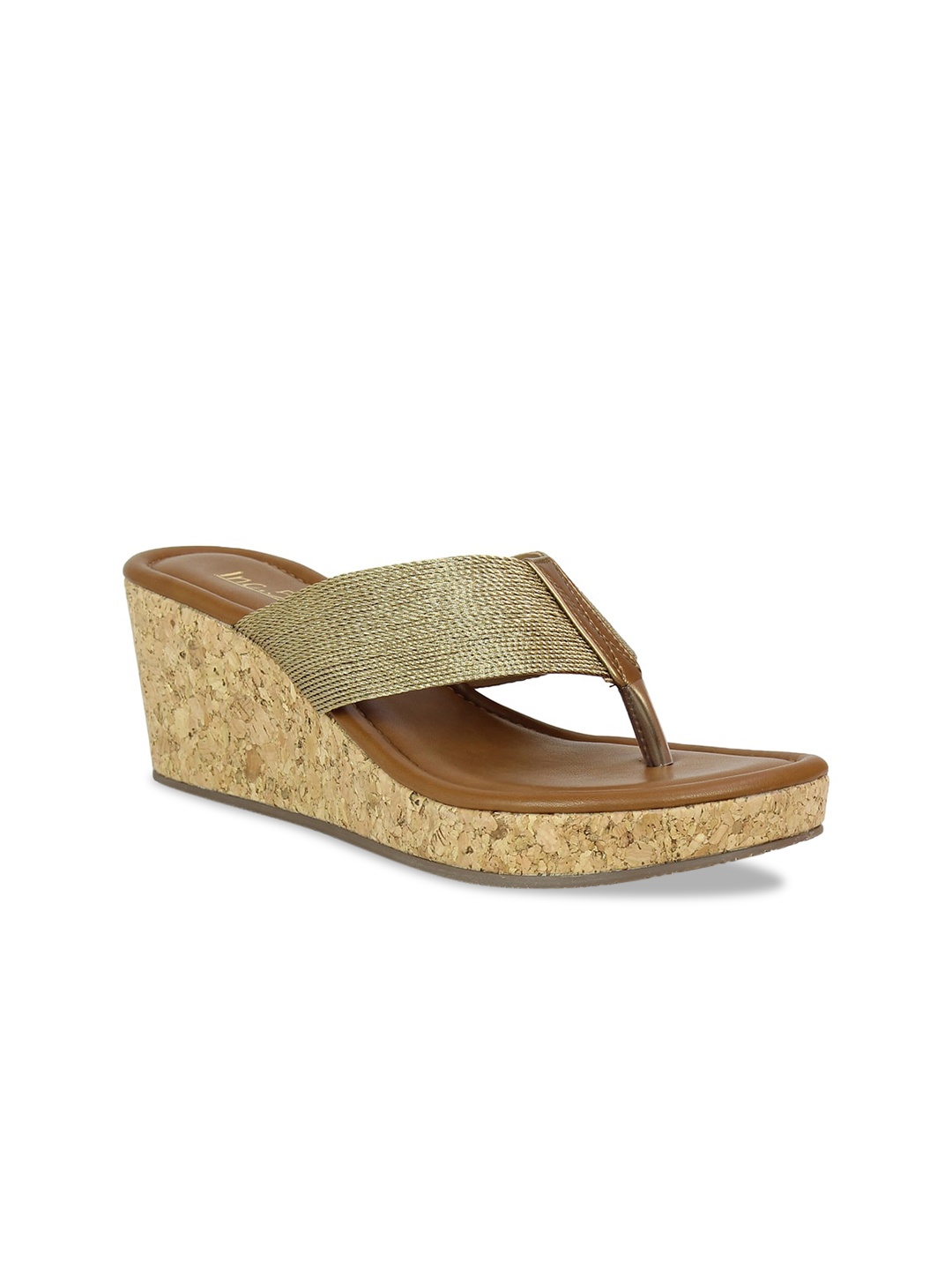 

Inc 5 Women Gold-Toned Solid Sandals