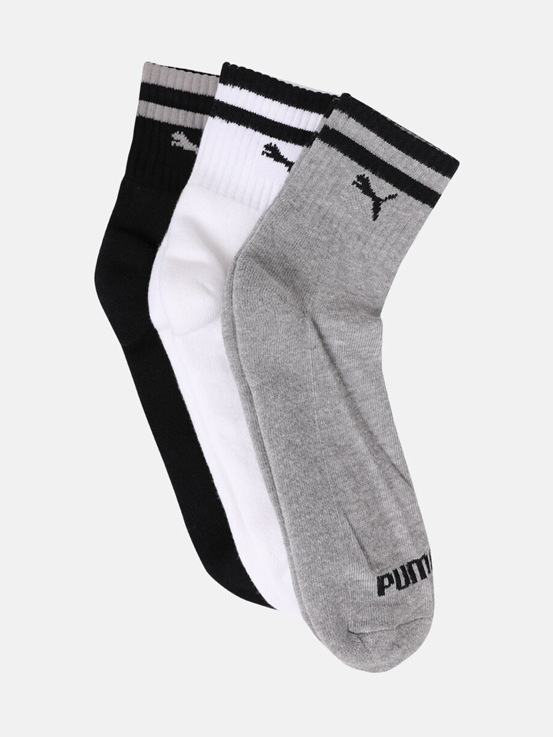 

Puma Pack Of 3 Ankle-Length Socks, Black