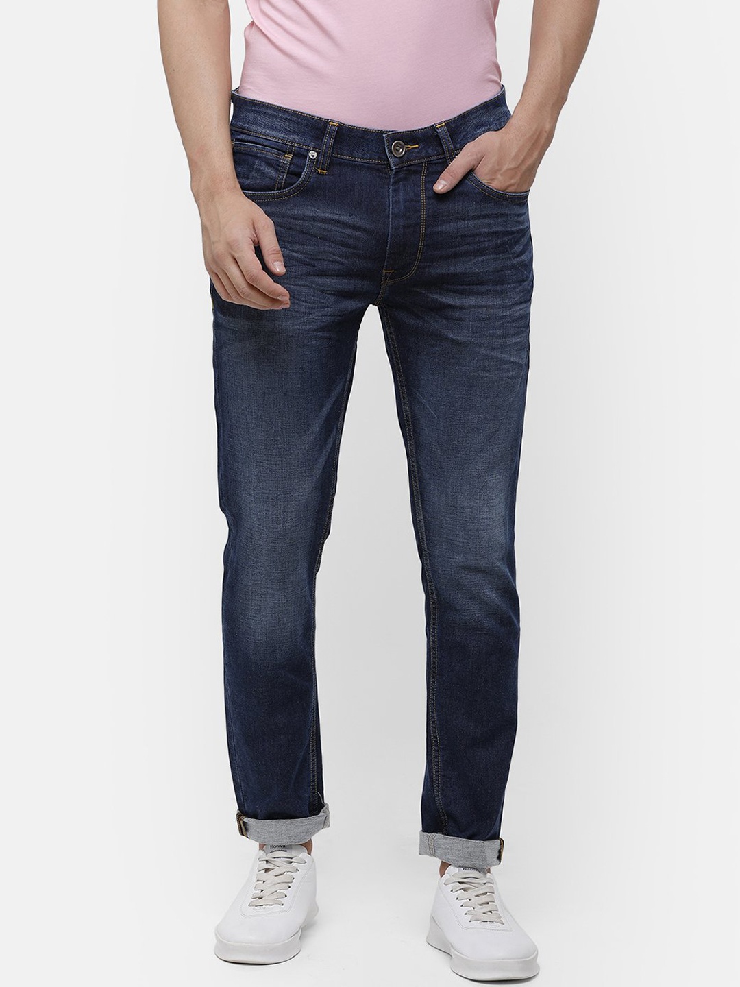 

Voi Jeans Men Blue Skinny Fit Mid-Rise Clean Look Jeans