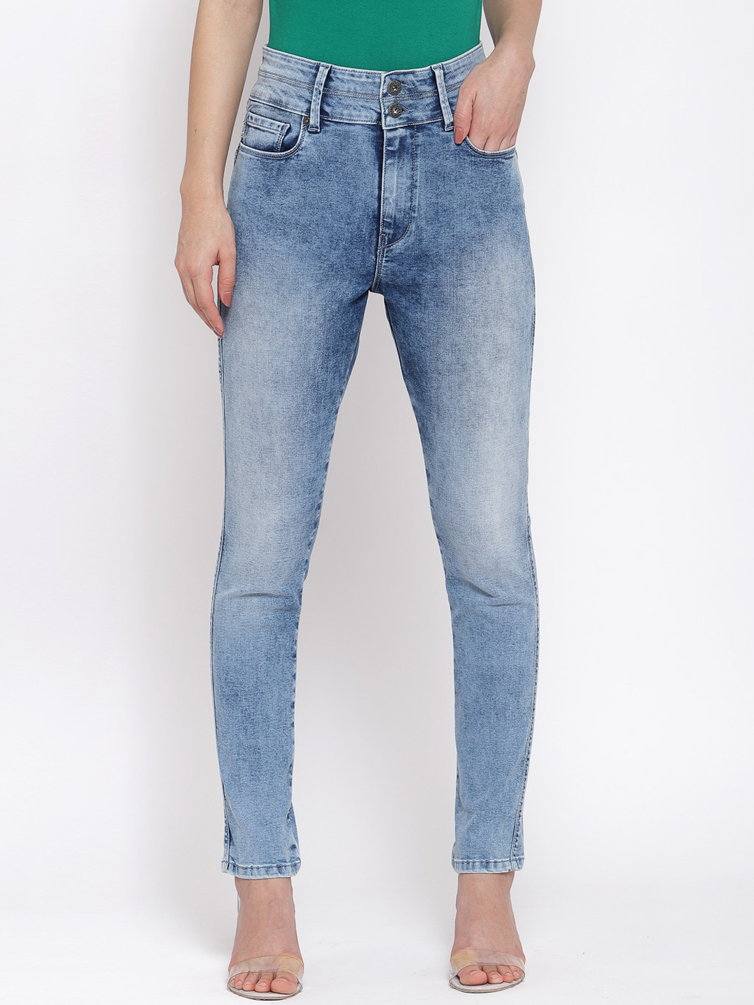 

Pepe Jeans Women Blue Skinny Fit Jeans