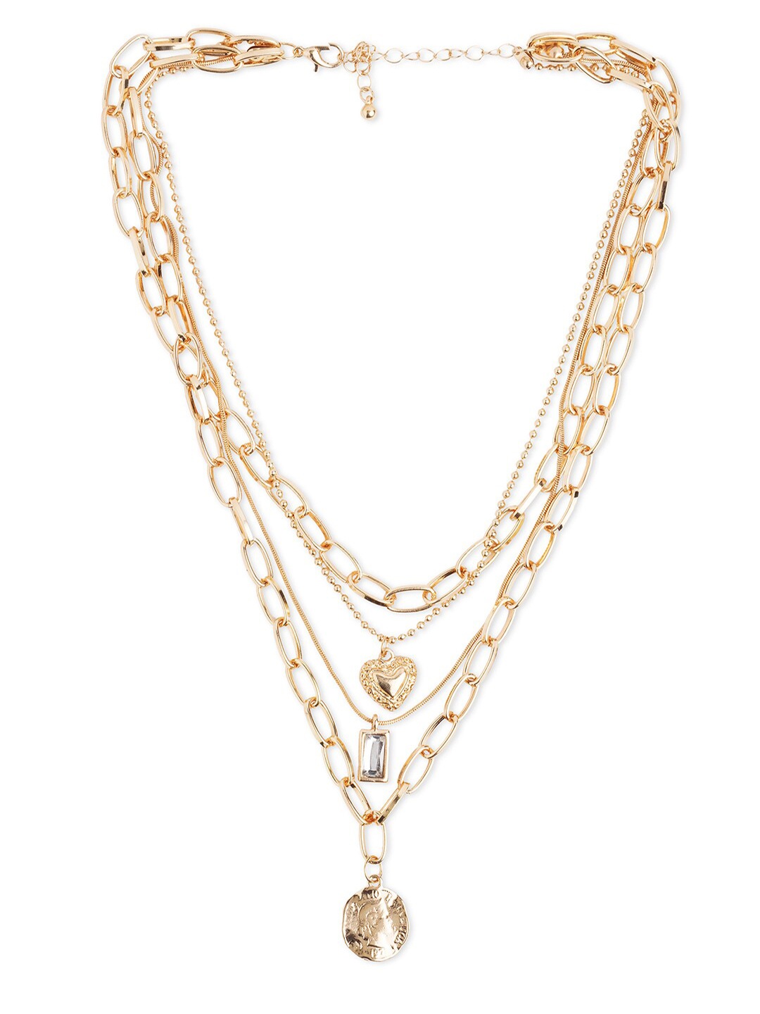 

20Dresses Gold-Toned Metal Layered Necklace