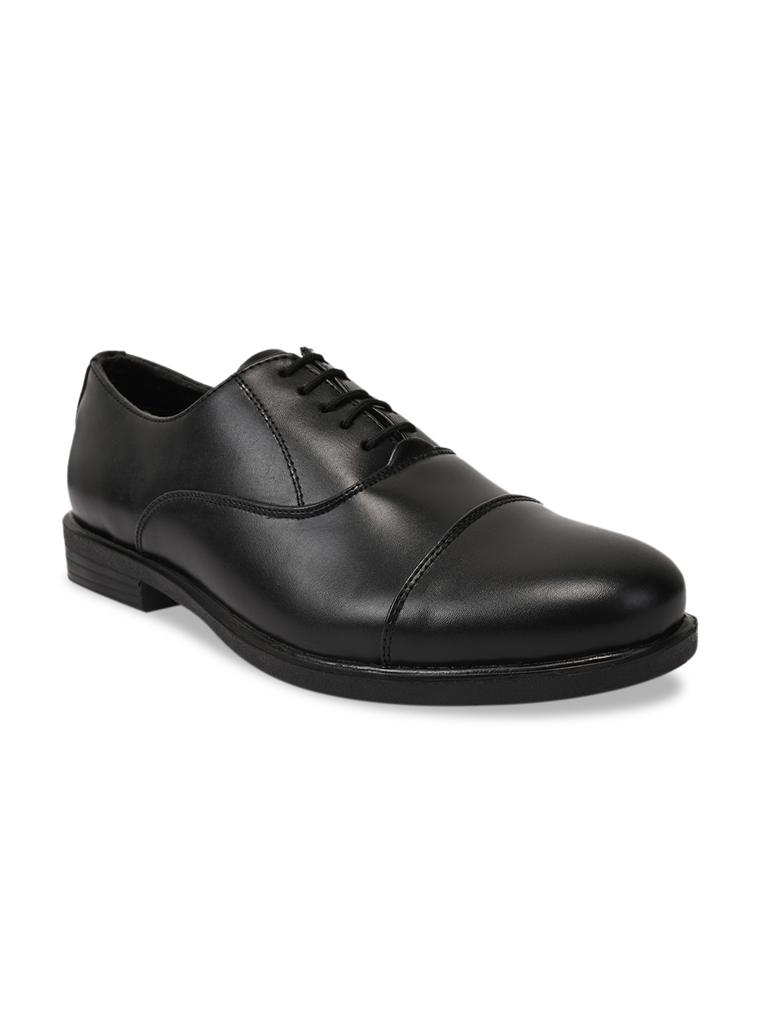 

Apsis Men Black Solid Formal Oxfords