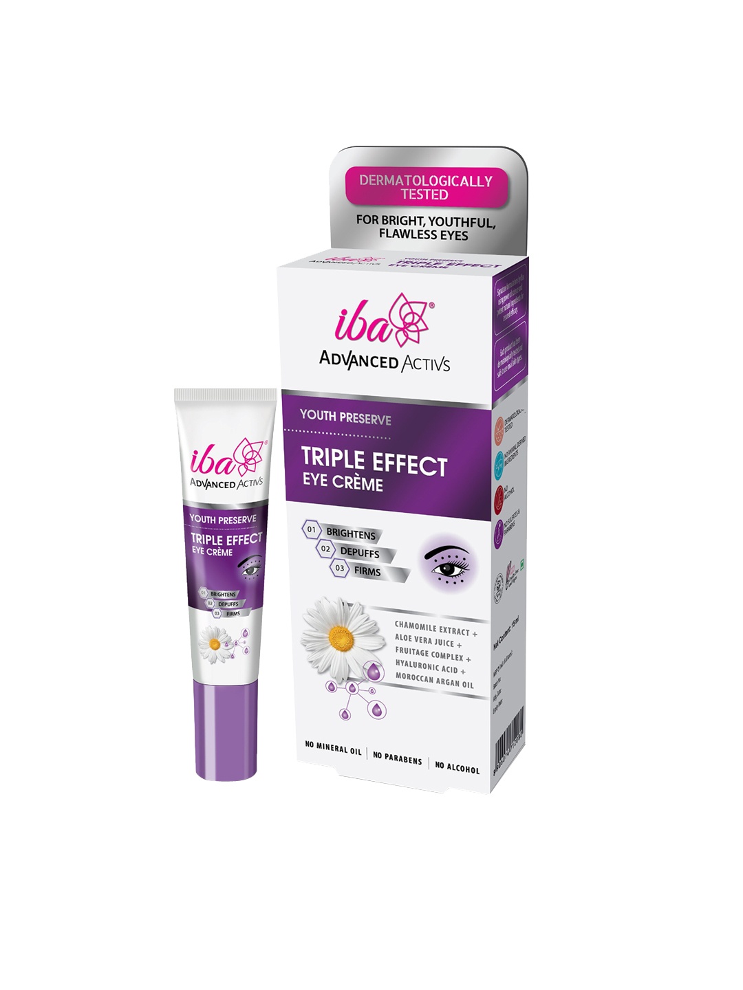 

Iba Advanced Activs Youth Preserve Triple Effect Eye Cream - 15 ml, White