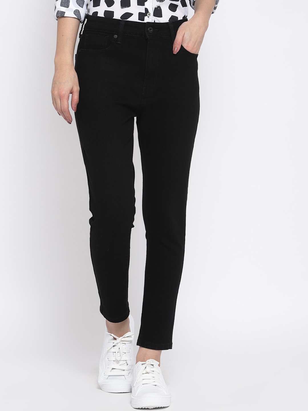 

Pepe Jeans Women Black Skinny Fit Jeans