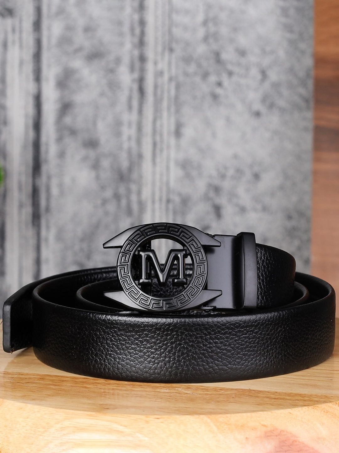 

Kastner Men Black Textured Belt