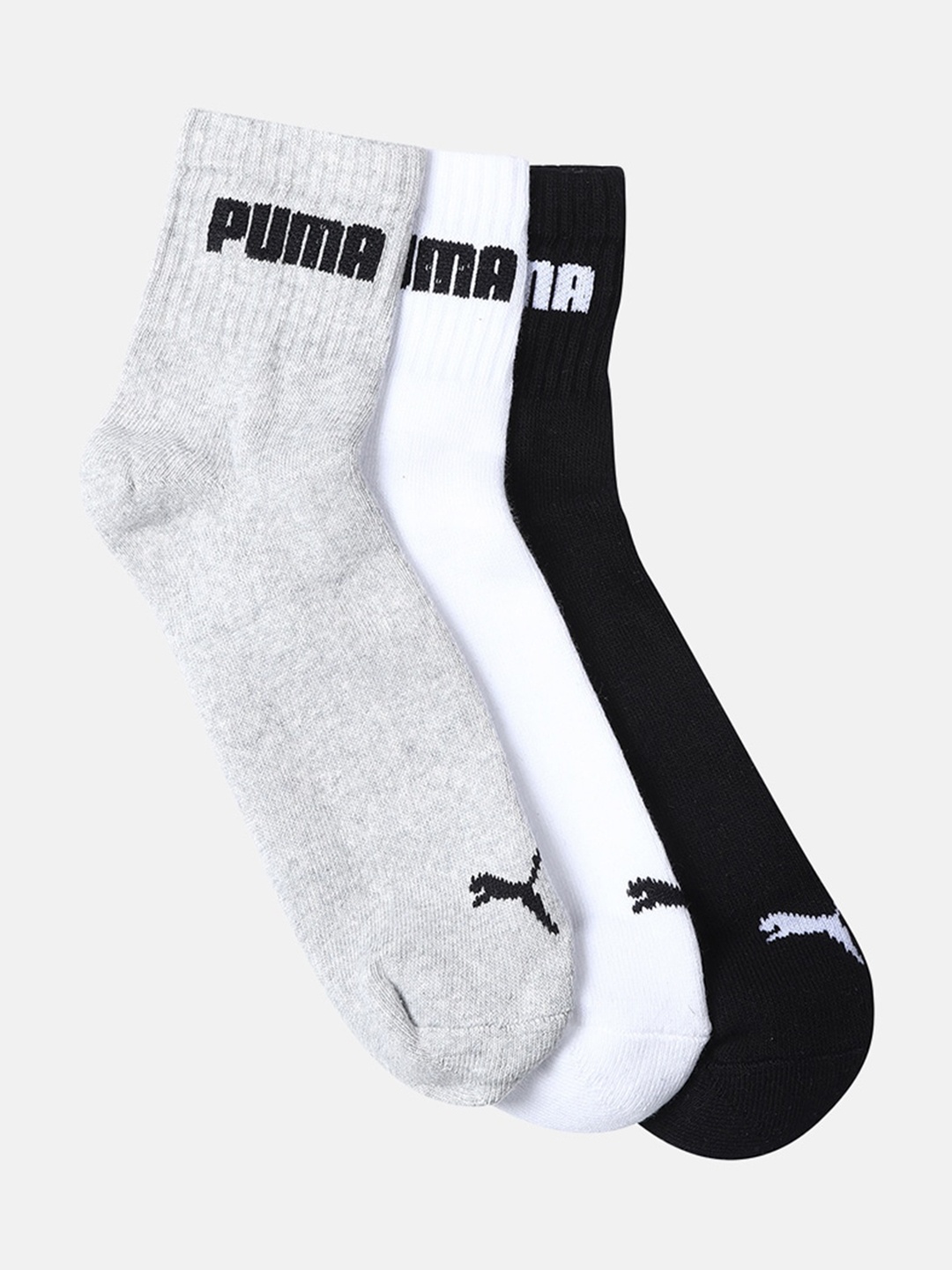 

Puma Adults Multicoloured Pack of 3 Solid Above Ankle Socks, Multi