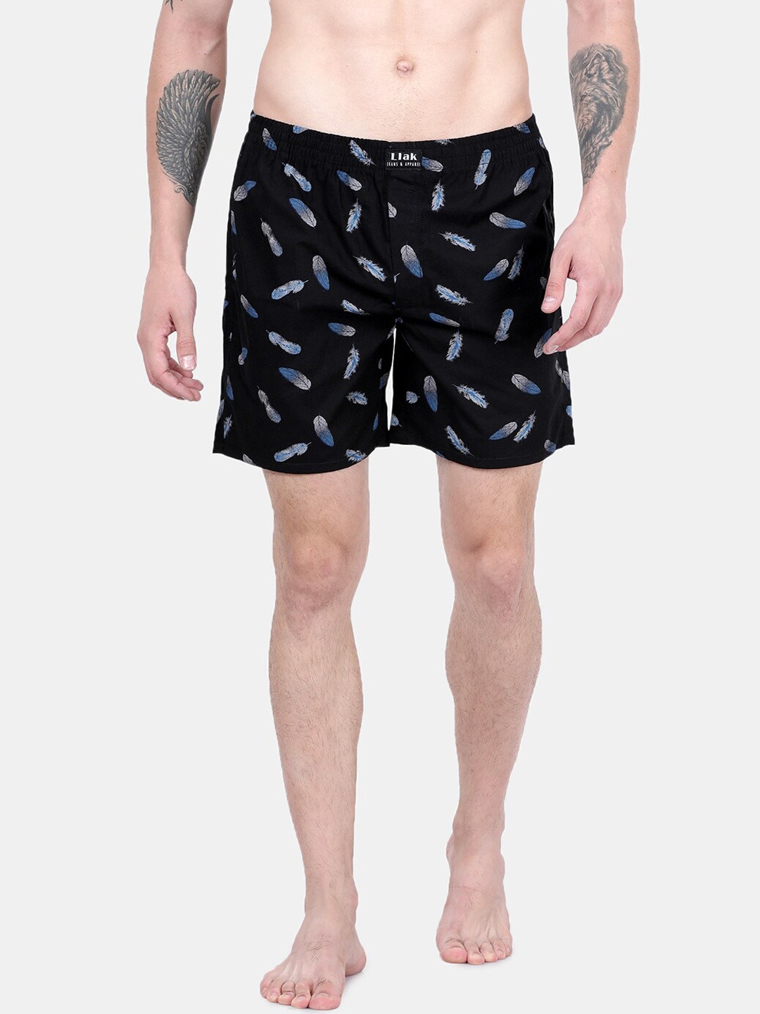 

Llak Jeans Men Black & Blue Printed Boxers Boxer-13-SP