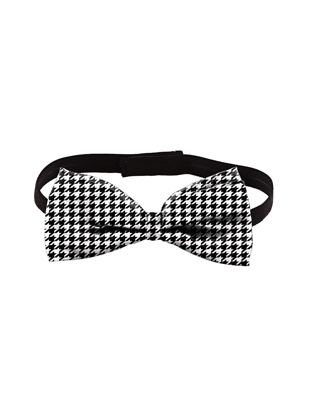 

Blacksmith Black & White Printed Satin Bow Tie