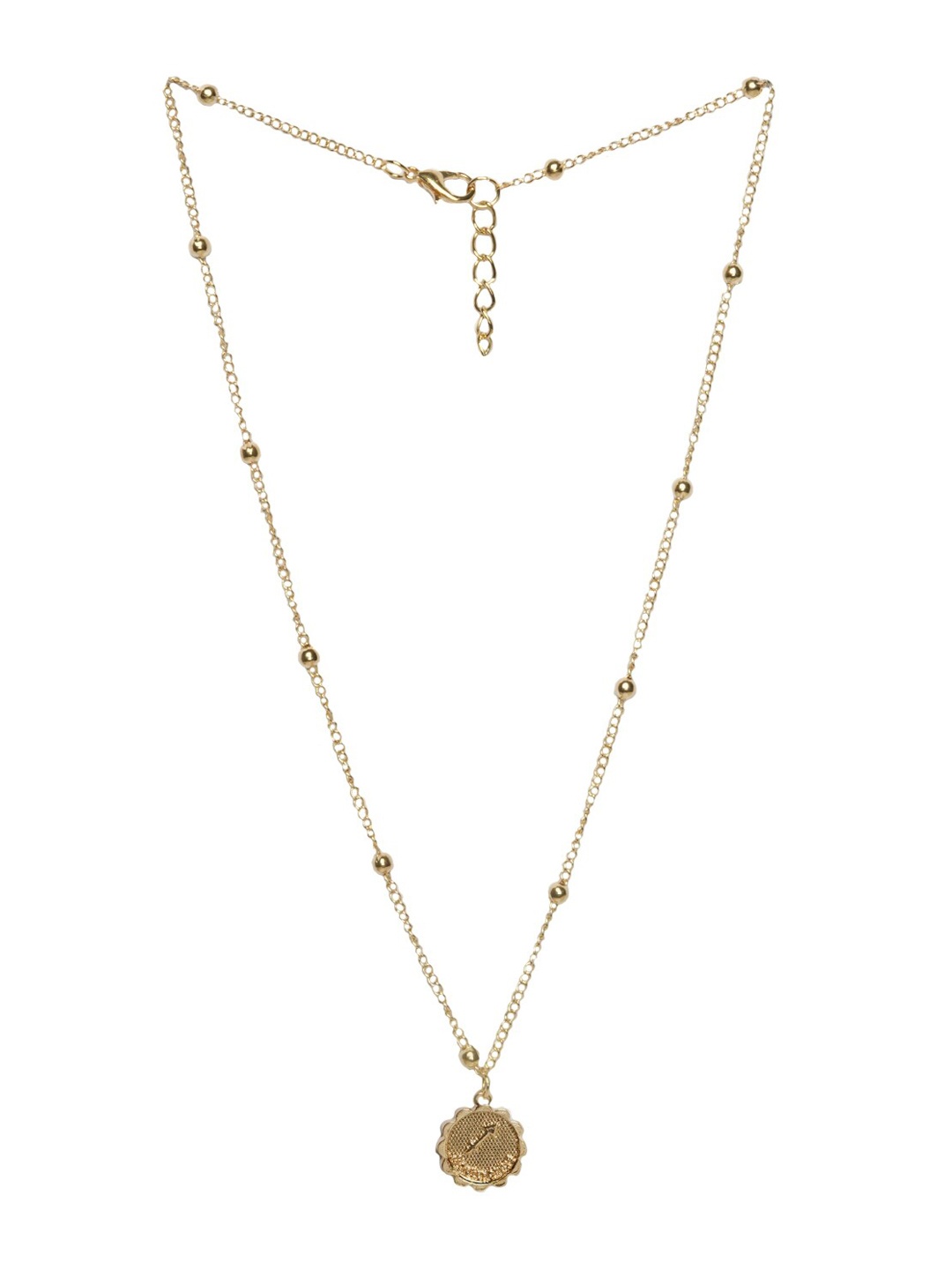 

JOKER & WITCH Gold-Plated Saggitarius Zodiac Pendant With Chain