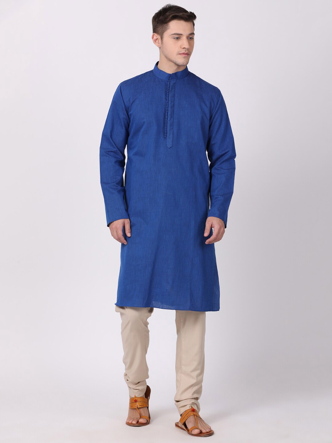 

TABARD Men Blue Pure Cotton Kurta