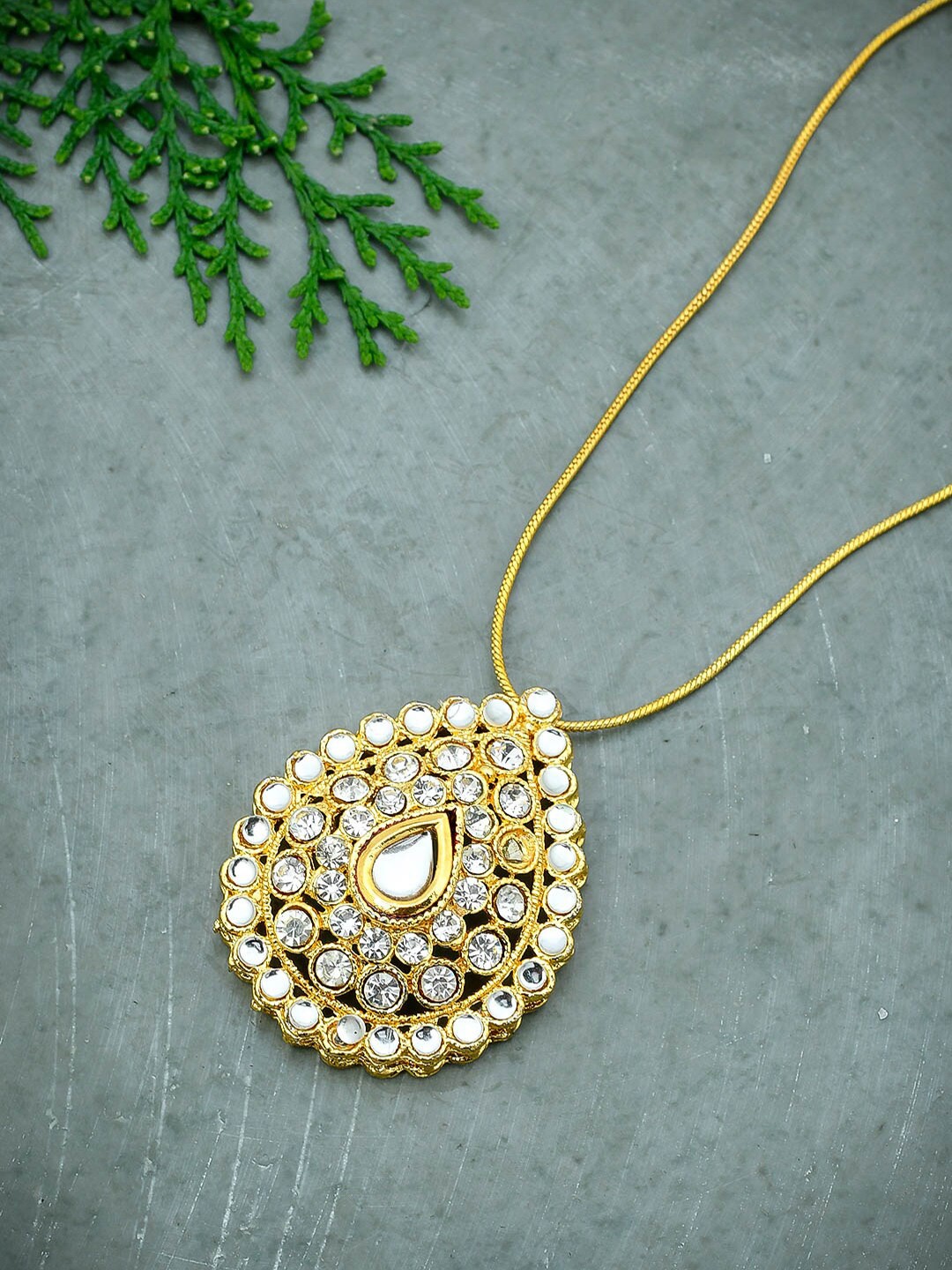 

Silvermerc Designs Gold-Plated Brass Chain & Pendant