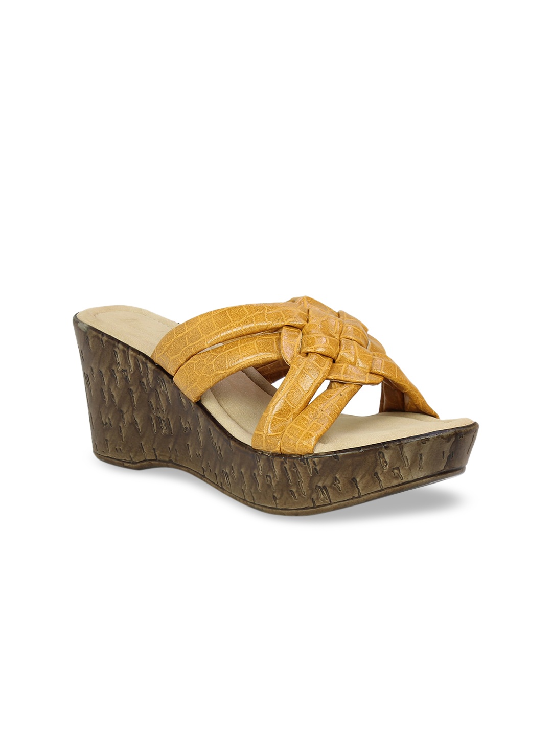 

Inc 5 Women Yellow Solid Sandals