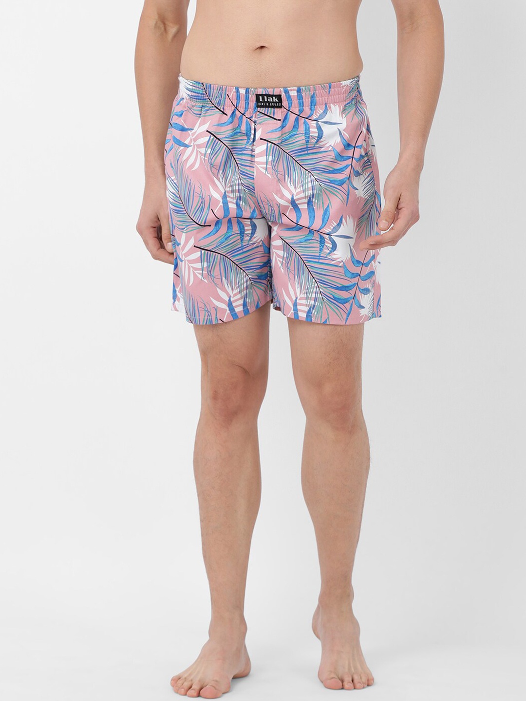 

Llak Jeans Men Pink & Blue Printed Boxers Boxer-20-BP