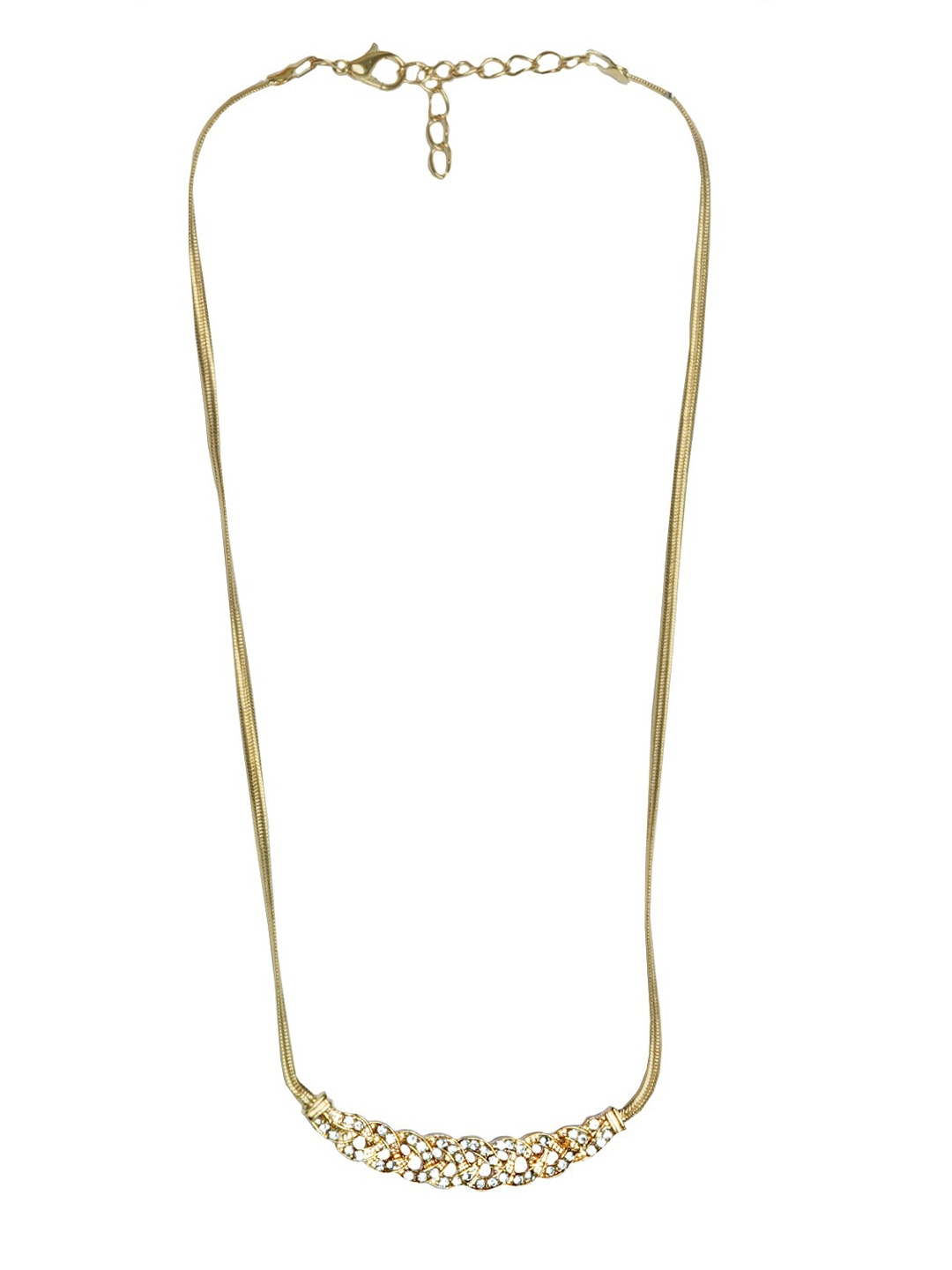 

JOKER & WITCH Gold-Plated Rhinestone Studded Necklace