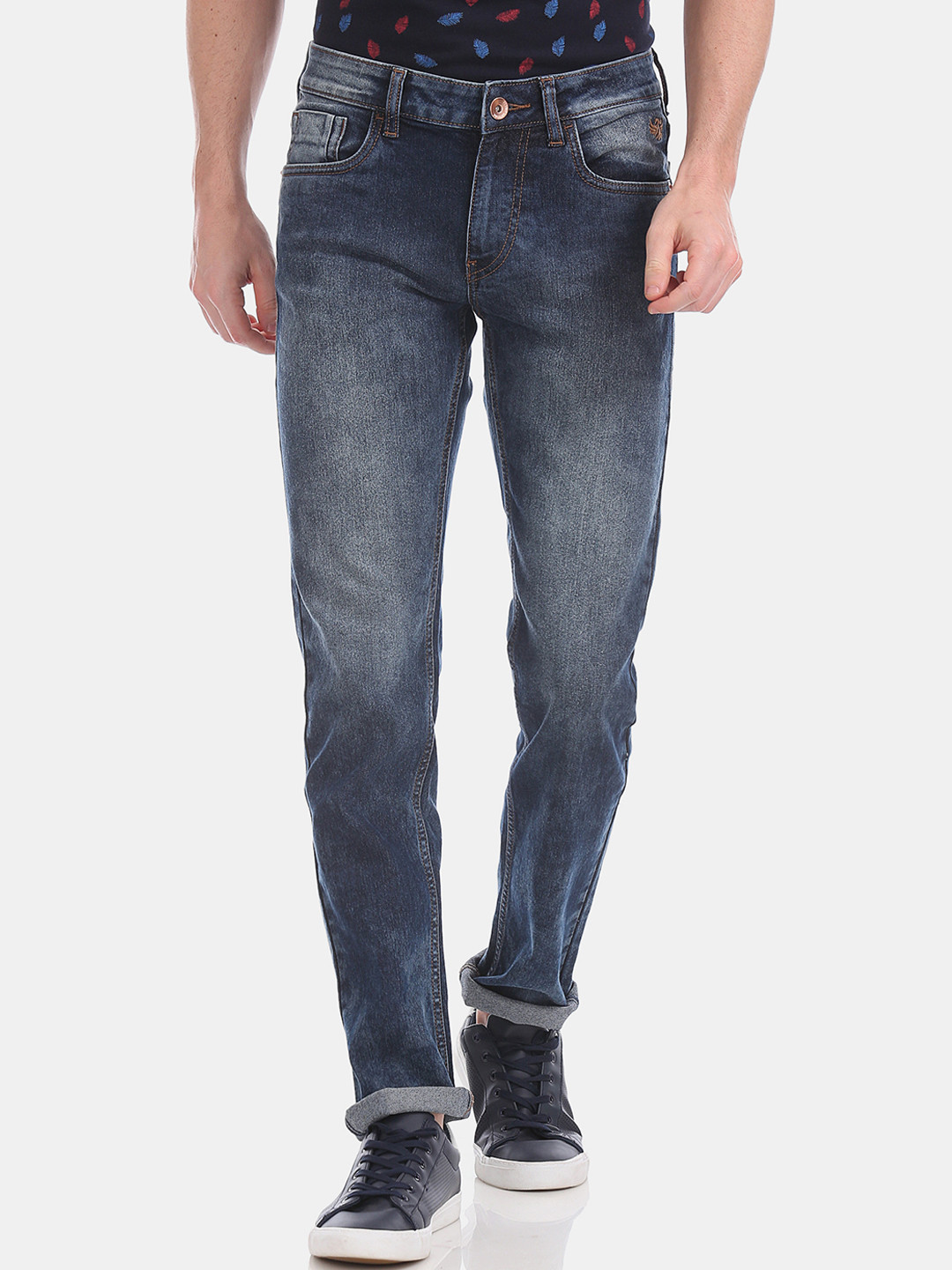 

Flying Machine Men Blue Tapered Fit Jeans