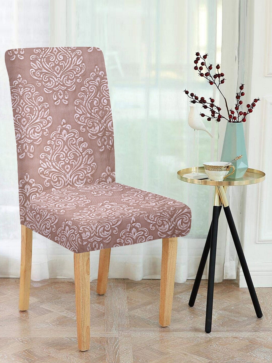 

Cortina Set Of 4 Pink Printed Chair Covers