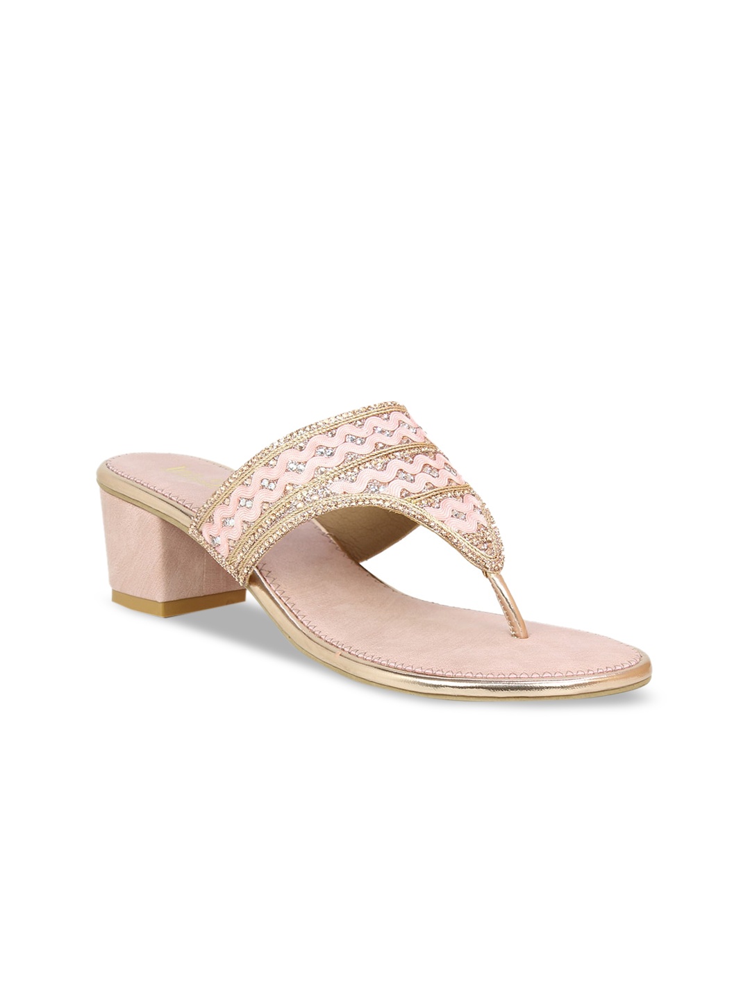 

Inc 5 Women Rose Gold Embellished Sandals