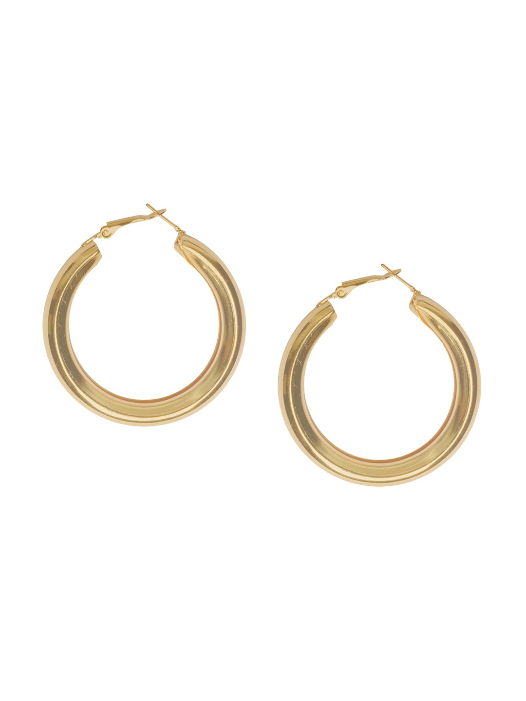 

JOKER & WITCH Gold-Plated Contemporary Hoop Earrings