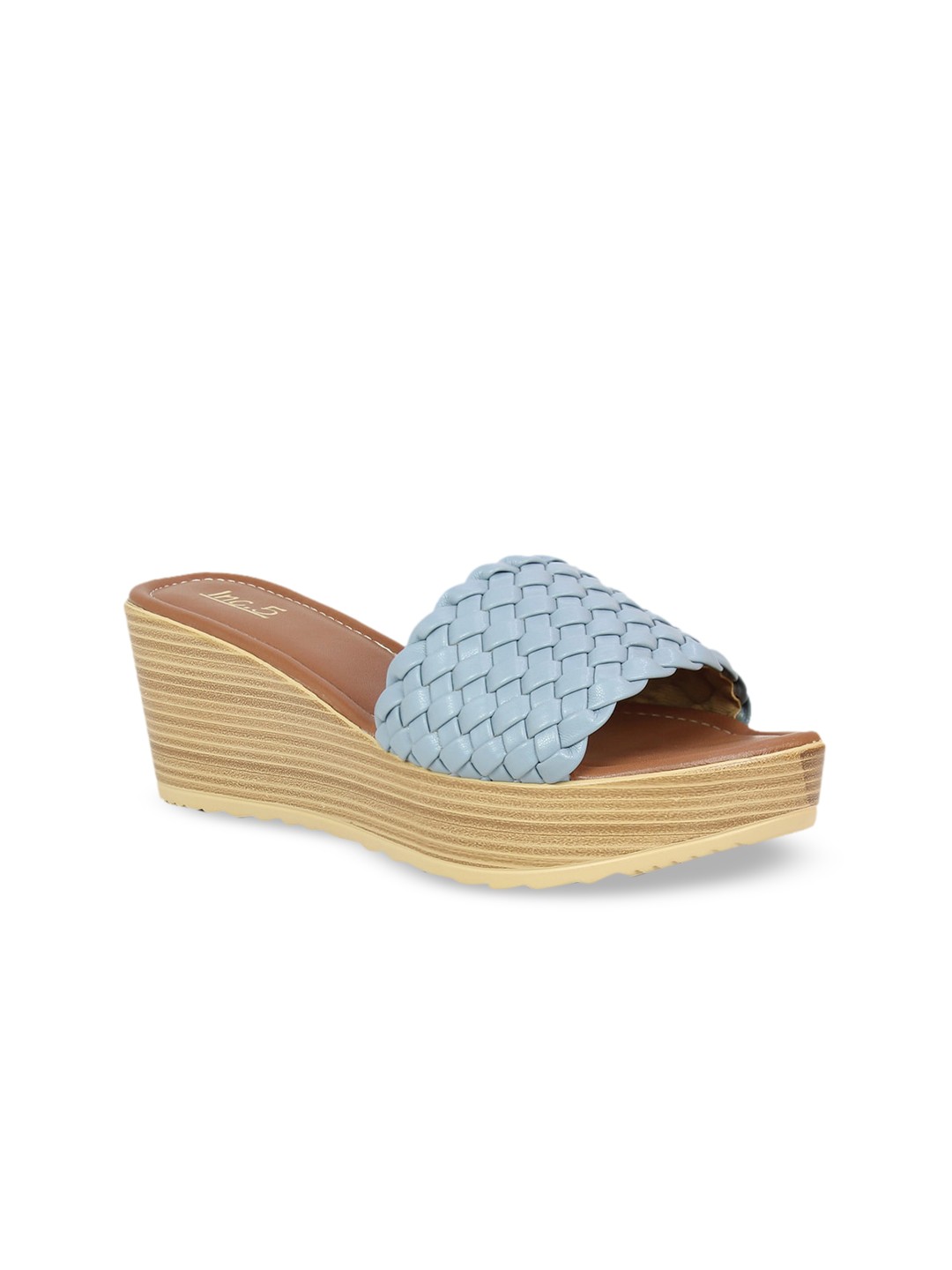 

Inc 5 Women Blue Woven Design Sandals