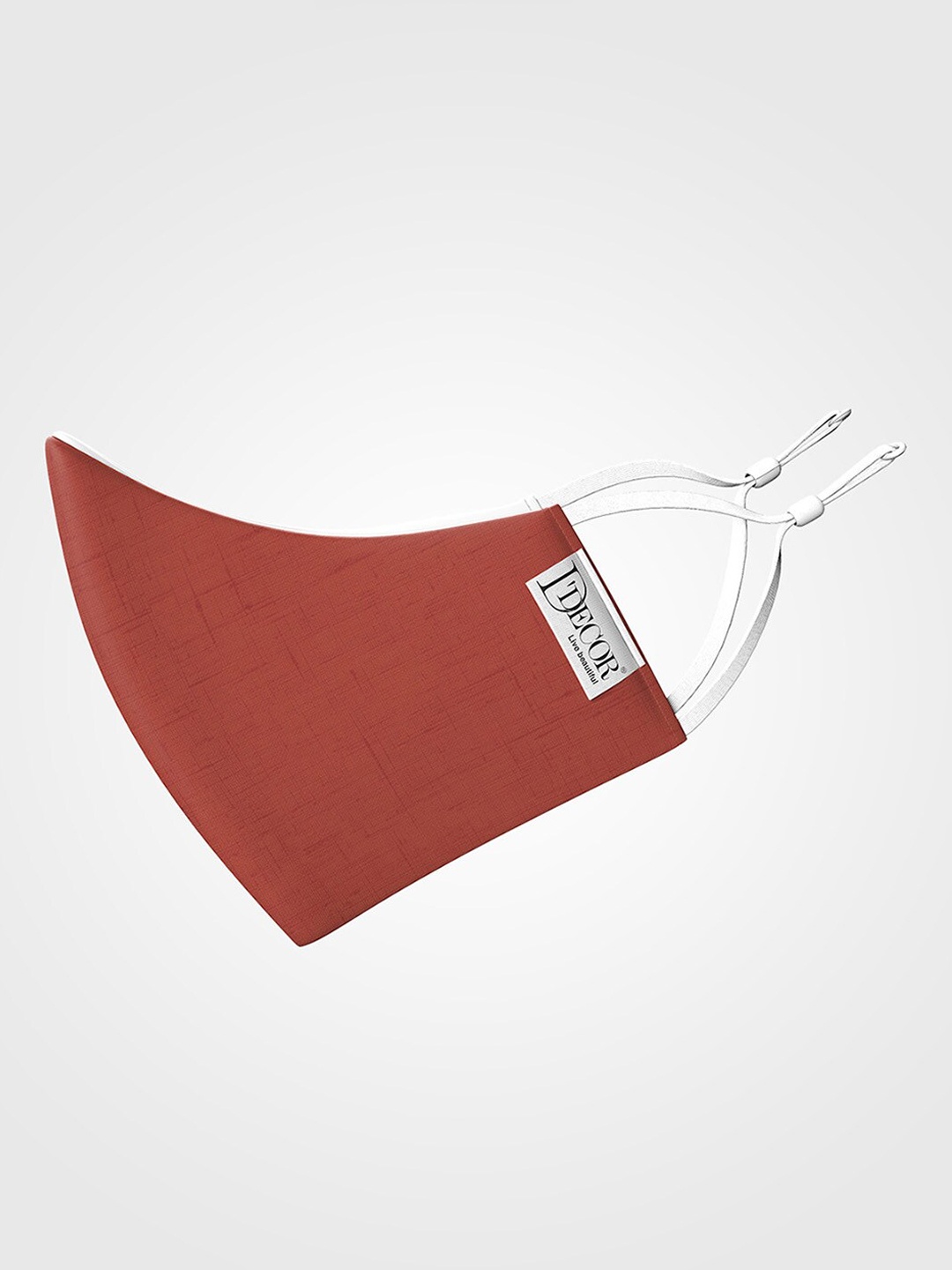DDecor Red 3-Ply Solid Reusable Anti-Viral Protective Outdoor Face Mask