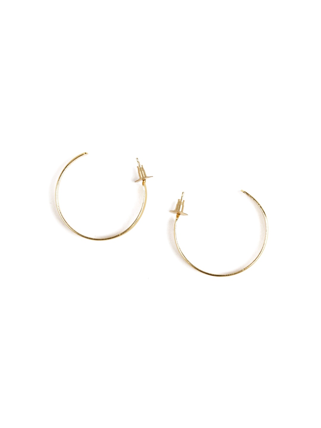 

NAMASYA Gold-Plated Contemporary Half Hoop Earrings