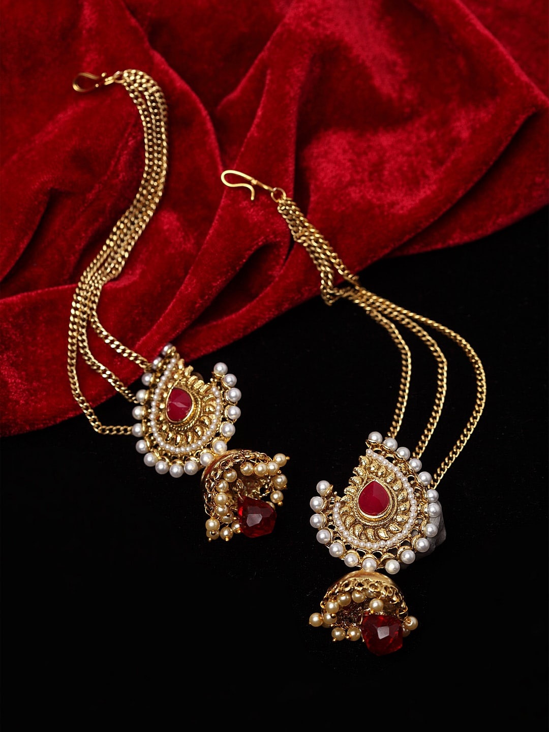 

PANASH Gold-Plated Contemporary Jhumkas