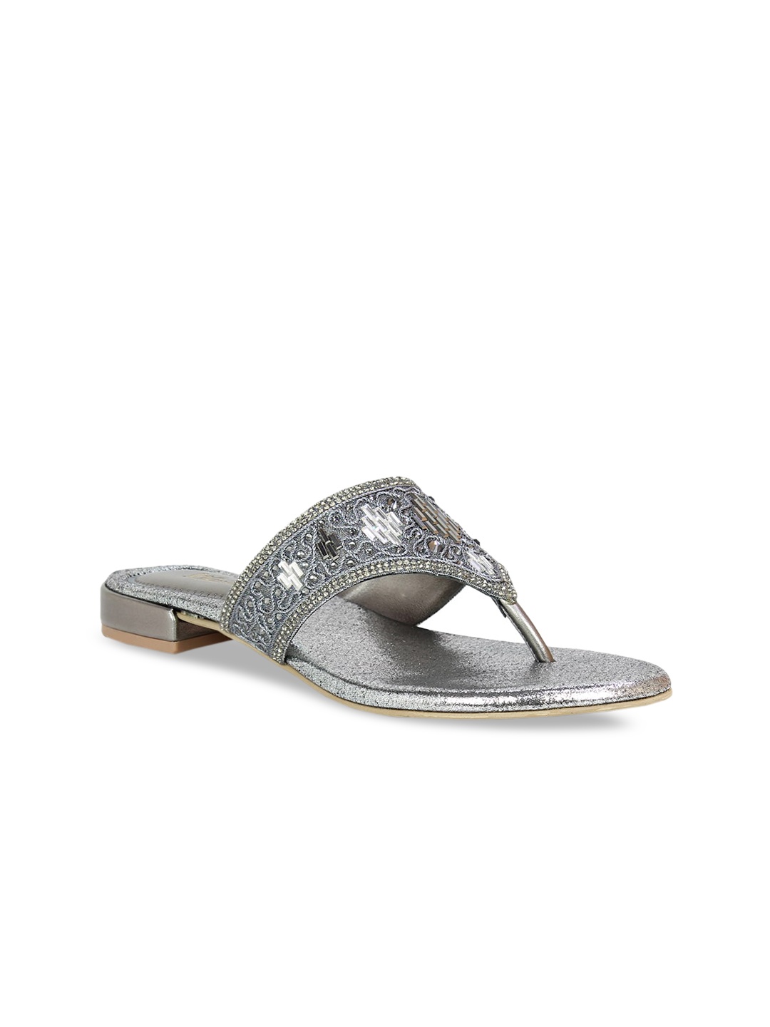 

Inc 5 Women Grey Embellished Sandals