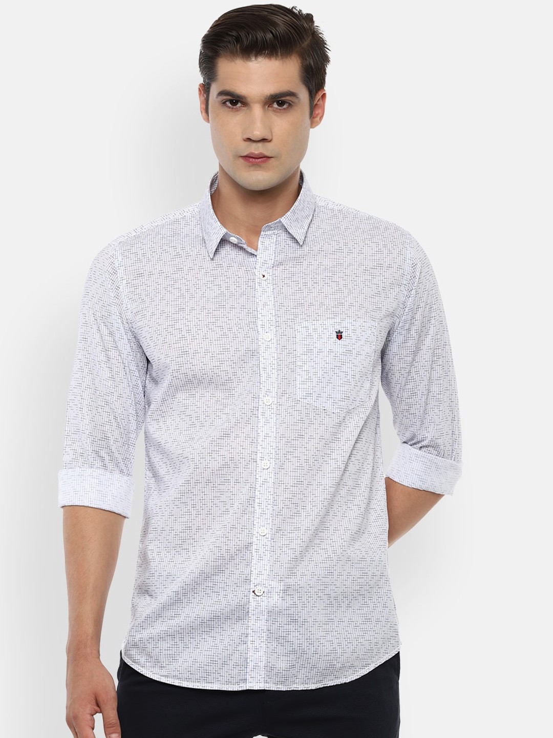

Louis Philippe Sport Men Blue Slim Fit Printed Casual Shirt