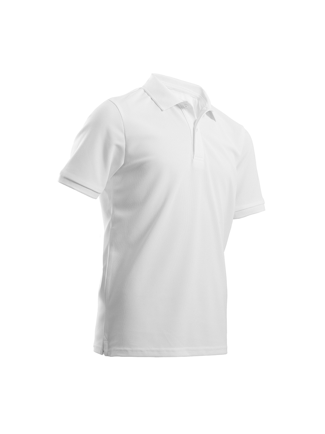 Inesis By Decathlon Kids White Cotton Polo Collar T-Shirt