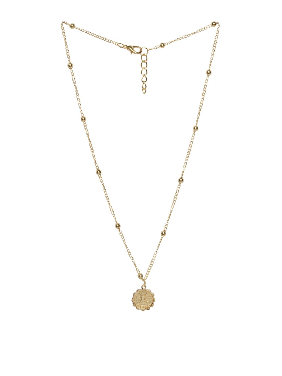 

JOKER & WITCH Gold-Plated Pisces Zodiac Pendant With Chain