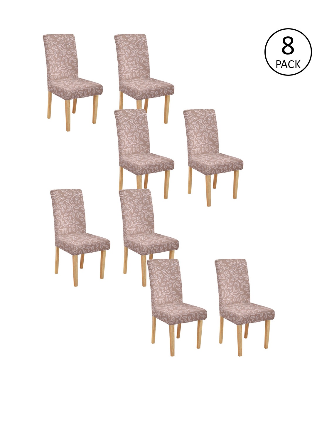 

Cortina Set of 8 Pink Printed Chair Covers