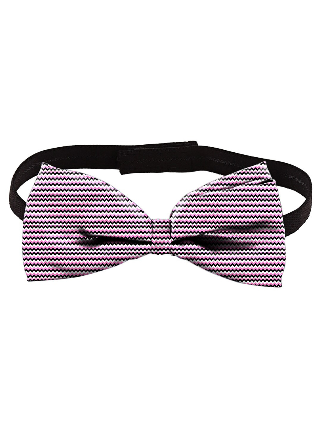 

Blacksmith Pink & Black Printed Satin Bow Tie
