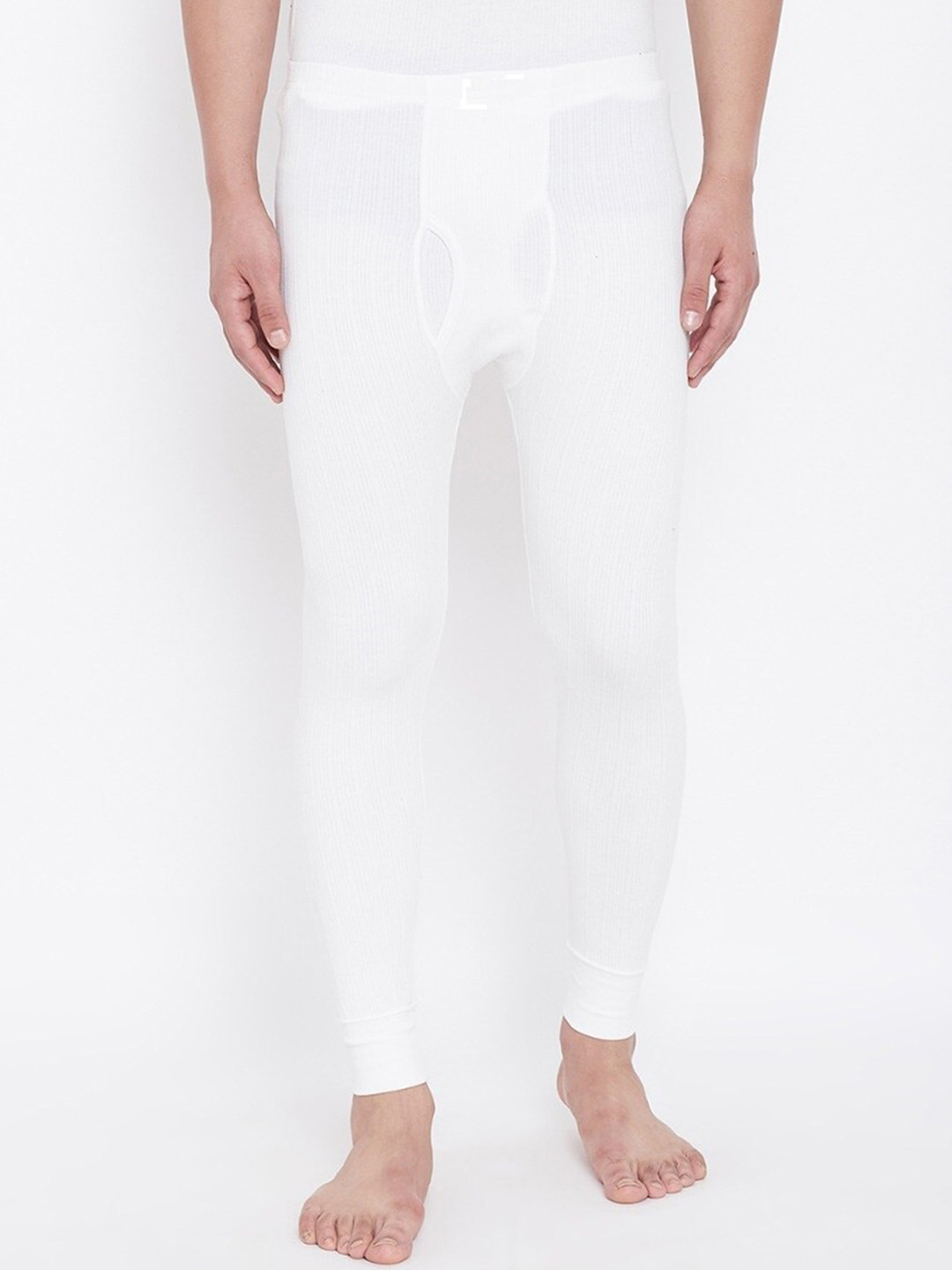 

NEVA Men Off White Self-Design Cotton Thermal Bottom