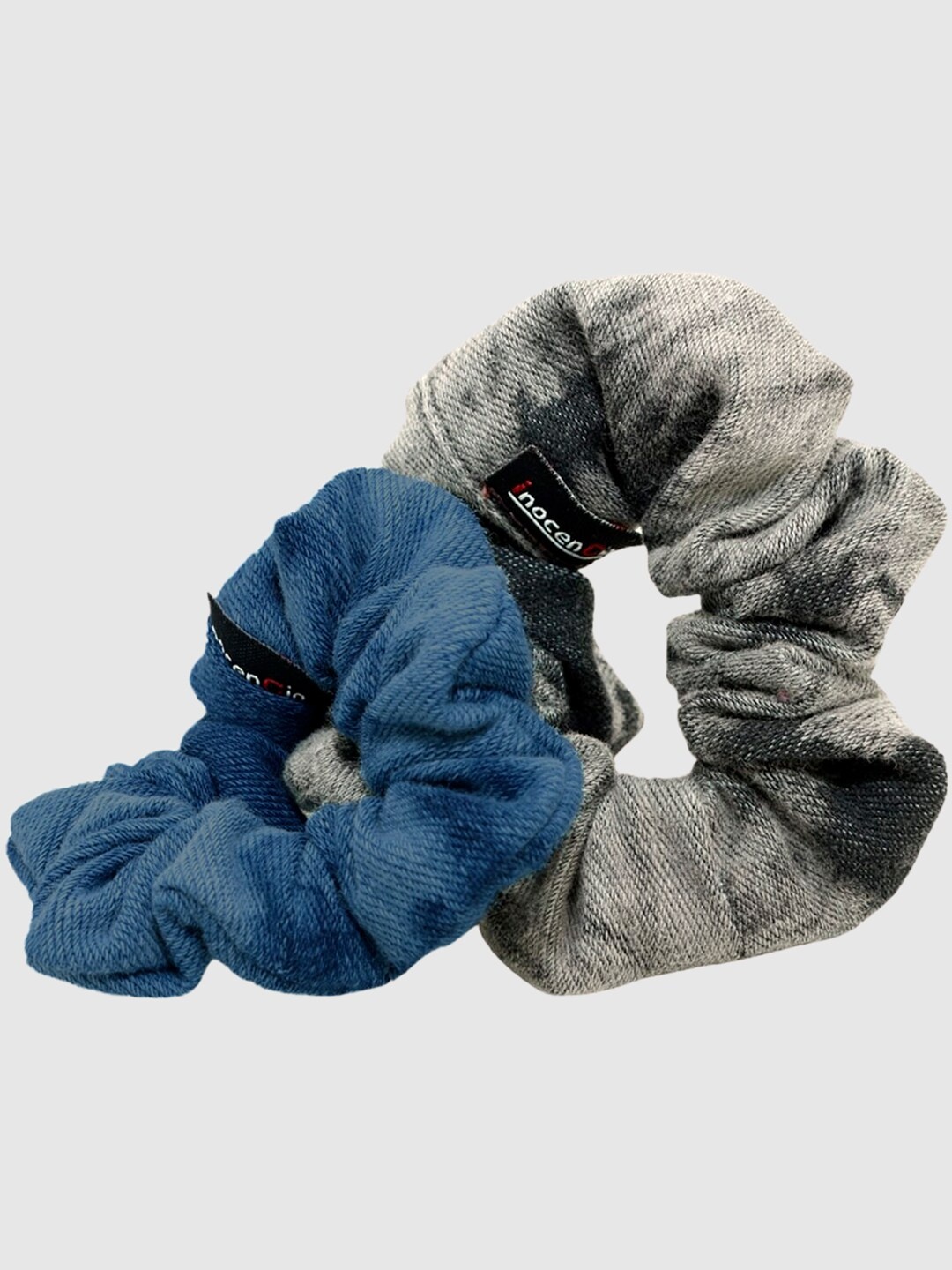 

inocenCia Set of 2 Navy Blue & Grey Ponytail Holders