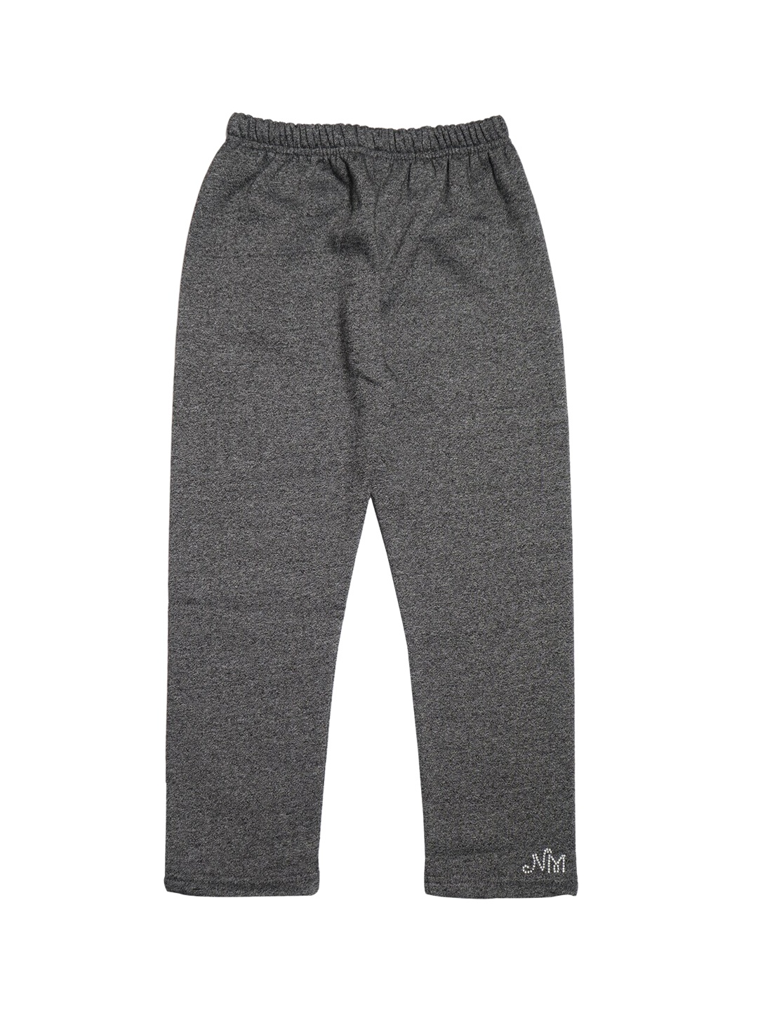 

Nins Moda Girls Grey Solid Cotton Ankle-Length Leggings