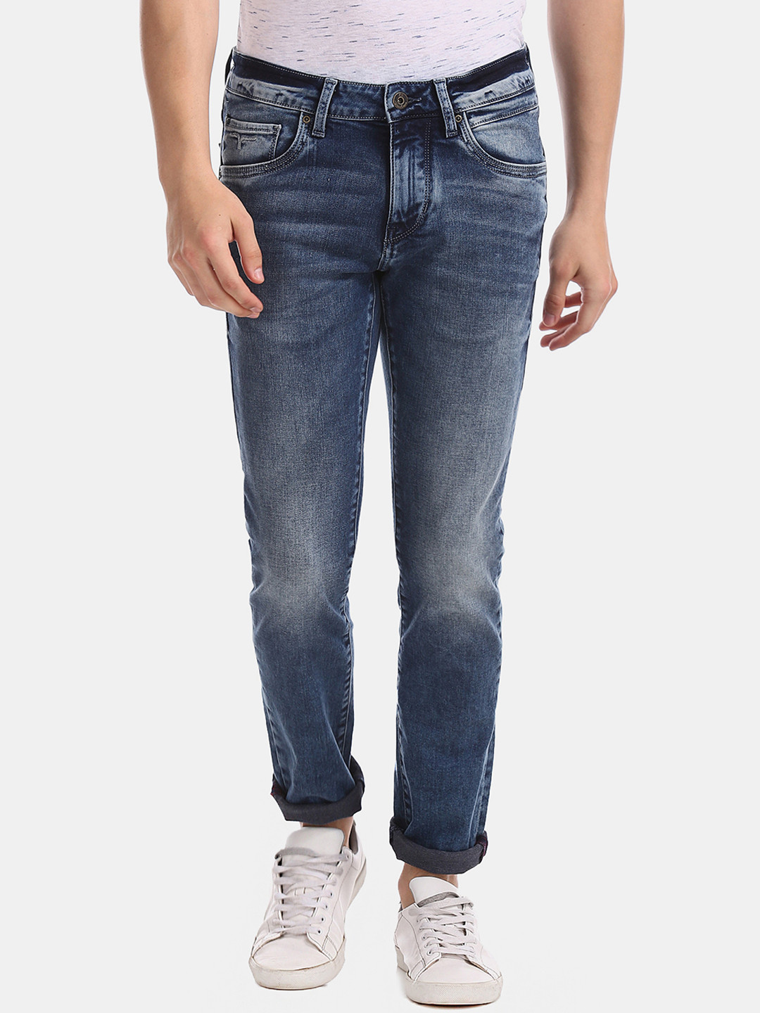 

Flying Machine Men Blue Skinny Fit Jeans