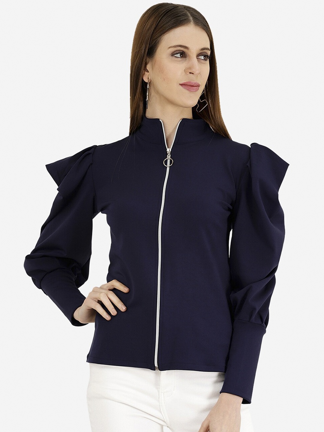 

Darzi Navy Blue Indigo Regular Top