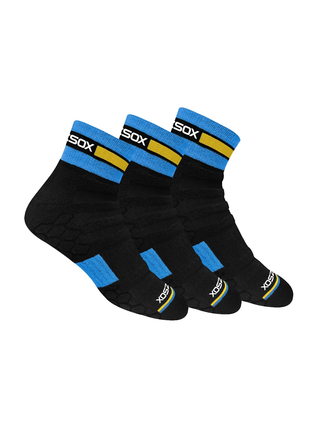 

BLITZSOX Men Pack of 3 Assorted Above Ankle-Length Socks